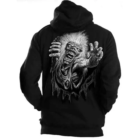 Iron Maiden – Mikina na zips No Prayer (Čierna), Unisex, Čierna