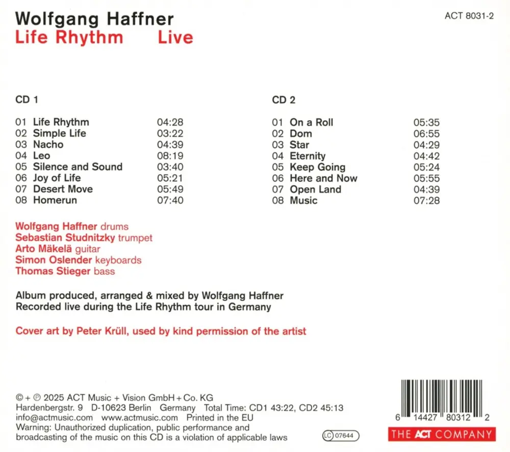 Wolfgang Haffner – LIFE RHYTHM LIVE (CD)