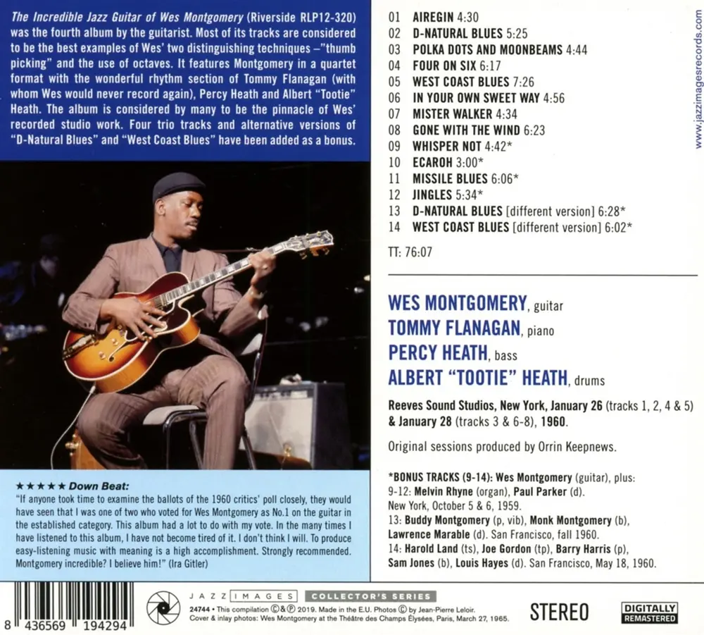 The Incredible Jazz Guitar of Wes Montgomery (Reissue) (CD)