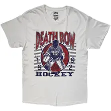 Unisex T-Shirt: Hockey (White) (Back Print) thumbnail