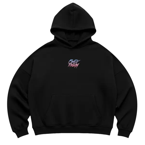 Hoodies – Hoodie Gradient Oversized, Unisex, Black