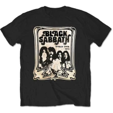 Black Sabbath, Tričko World Tour 1978, Unisex, Čierna