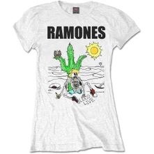 Ramones, Tričko Loco Live, Žena, Biela