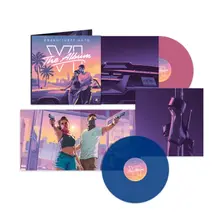 Vinyl Grand Theft Auto VI: The Album (2LP, priehľadný ružový + modrý vinyl)