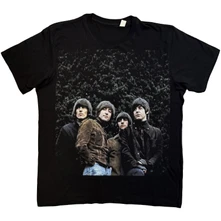 Tričko Unisex T-Shirt: Rubber Soul Photo (Black)