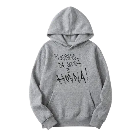 Mikina Čistychov x Dame - Ludstvo sa skladá z hovna, Unisex, Šedá