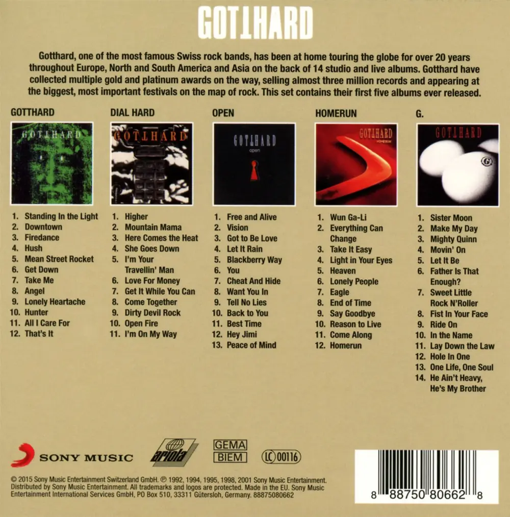 Gotthard – Original Album Classics (CD)