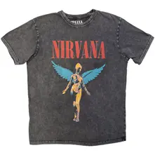 Unisex Stone Wash T-Shirt: Angelic (Charcoal Grey) thumbnail