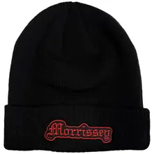 Unisex Beanie Hat: Old English Logo (Black)