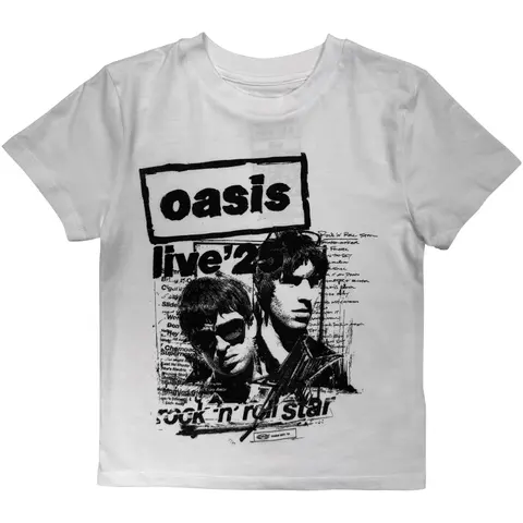 Kids T-Shirt: Live '25 Rock N Roll Star (White) (Ex-Tour)