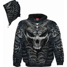 Spiral Stairs, Mikina Skull Armour, Unisex, Čierna