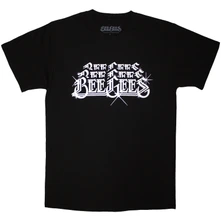 Bee Gees, Tričko Stacked Logo, Unisex, Čierna
