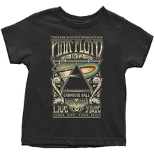 Pink Floyd, Tričko Carnegie Hall Poster, Dieťa, Čierna