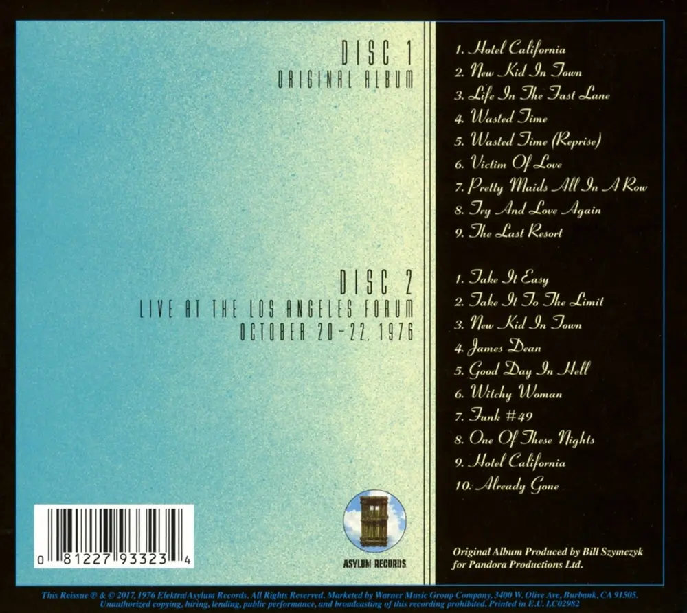Eagles – HOTEL CALIFORNIA (40TH ANNIVERSARY EXPANDED EDITION) (CD)