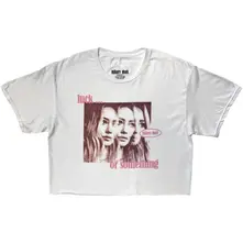 Ladies Crop Top: 3 Hilarys (White) thumbnail