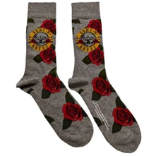 Guns N’ Roses, Ponožky Bullet Roses, Unisex, Šedá