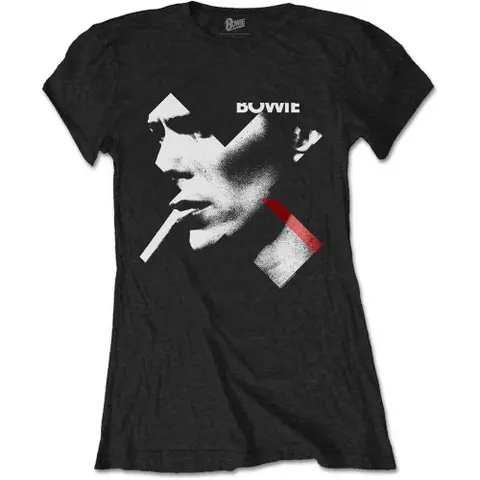 David Bowie – Tričko X Smoke Red (Čierna, Dámske), Žena, Čierna