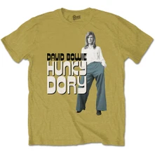 David Bowie, Tričko Hunky Dory 2, Unisex, Žltá