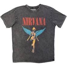 Tričko Unisex Stone Wash T-Shirt: Angelic (Charcoal Grey)