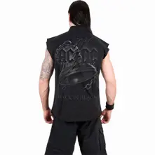 Unisex Worker Shirt: Back In Black Torn (Black) (Back Print) thumbnail