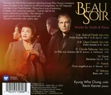 BEAU SOIR (DEBUSSY: SONATA FOR VIOLIN & PIANO IN G MINOR, L148 FAURE: VIOLIN SONATA NO.1 IN A MAJOR OP.13, FRANCK: SONATA IN A MAJOR) thumbnail