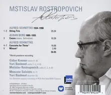 Mstislav Rostropovich, Gidon Kremer, Yuri Bashmet, and the Moscow Soloists – SCHNITTKE: CONCERTO FOR THREE, STRING TRIO, MINUET (CD)