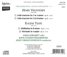 VIEUXTEMPS: CELLO CONCERTO NO.1 & NO. 2 / YSAYE: MEDIATION OP. 16 thumbnail