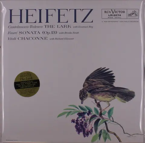 Jascha Heifetz – Vinyl Heifetz, Jascha - The Lark