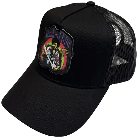Unisex Mesh Back Cap: Voodoo Child (Black)