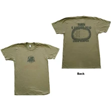 U2, Tričko 360 Degree Tour Turin 2010, Unisex, Zelená