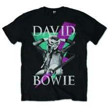 David Bowie, Tričko Thunder, Unisex, Čierna