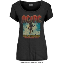 AC/DC, Tričko Blow Up Your Video, Žena, Čierna