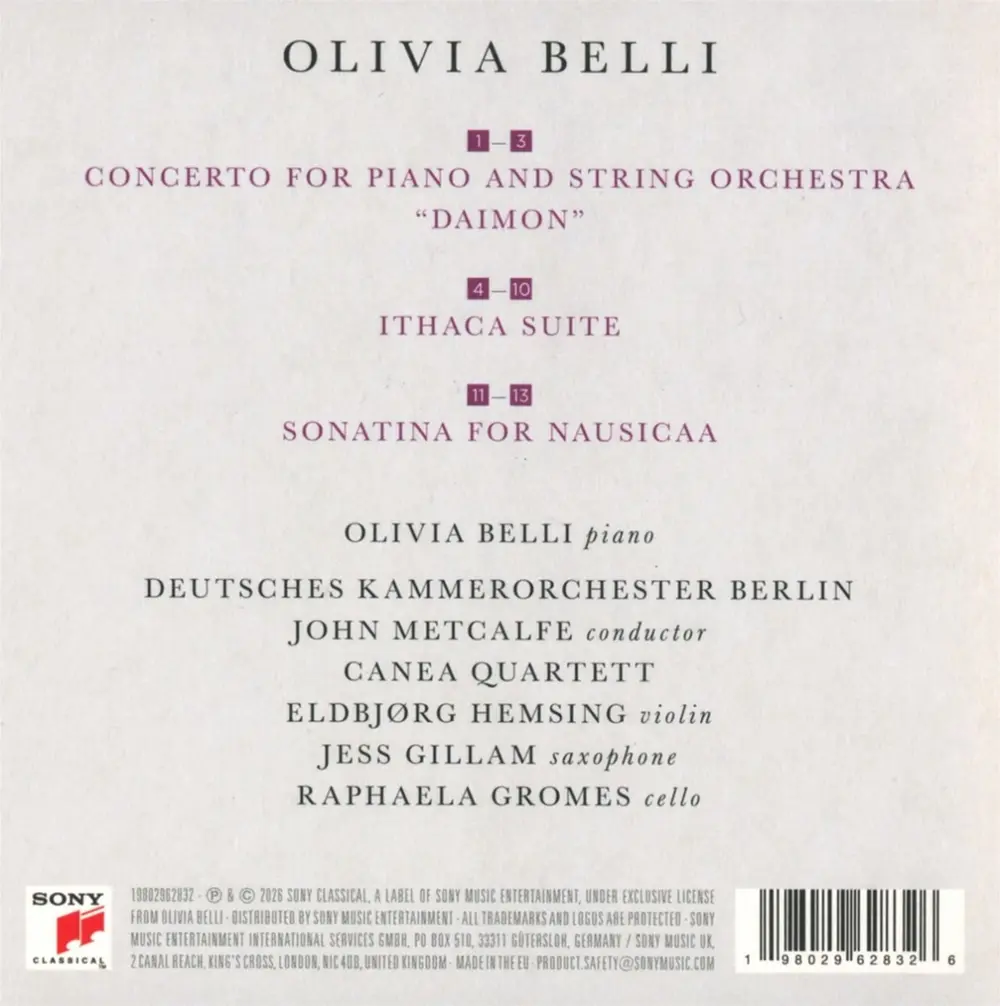 Daimon: Piano Concerto, Ithaca Suite & Sonatina For Nausicaa