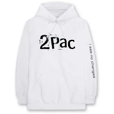 2Pac – Mikina I See No Changes (Biela), Unisex, Biela