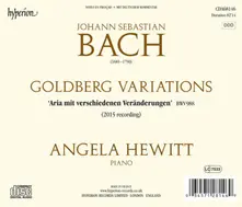 JOHANN SEBASTIAN BACH: GOLDBERG VARIATIONS thumbnail