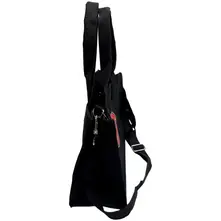 Cotton Tote Bag: FF Logo (Black) (Back Print) thumbnail