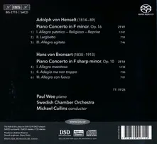 ADOLPH VON HENSELT - HANS VON BRONSART: PIANO CONCERTOS thumbnail