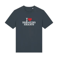 Ruka Hore, Tričko I Love Breaking Hearts, Unisex, India Ink Grey
