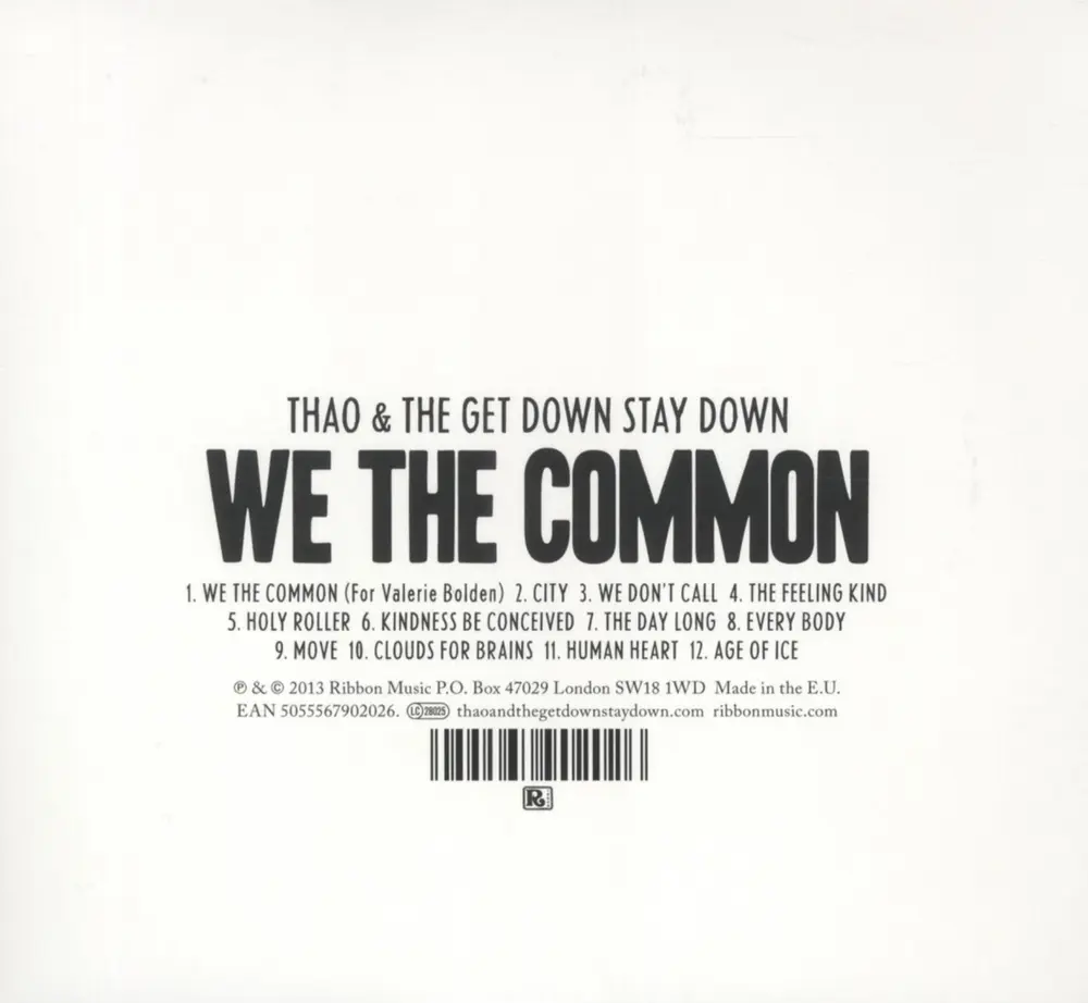 Thao & The Get Down Stay Down – FOR WE THE COMMON (CD)
