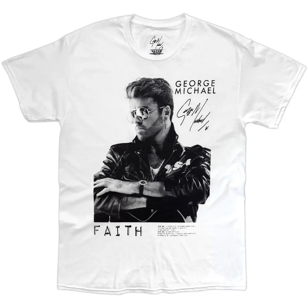 Unisex T-Shirt: Faith Tracklist (White)