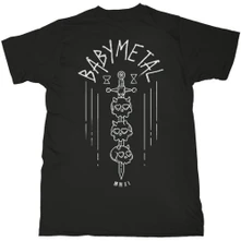 BABYMETAL, Tričko Skull Sword, Unisex, Čierna
