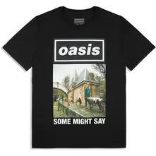 Unisex T-Shirt: Some Might Say Single Cover (Black) (Ex-Tour) thumbnail