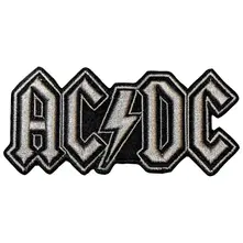 AC/DC – Silver Logo (Nažehlovačka)