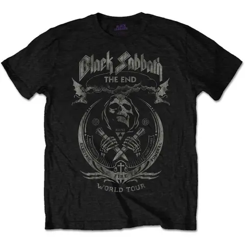 Black Sabbath – Tričko The End Mushroom Cloud (Čierna), Unisex, Čierna