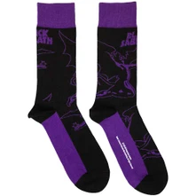 Ponožky Unisex Ankle Socks: Logo & Demon (Black) (UK Size 7 - 11)