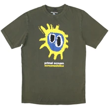 Primal Scream, Tričko Screamadelica, Unisex, Zelená