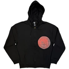 21 Savage, Mikina na zips Unisex Zipped Hoodie: Slaughter Gang Seal (Black), Unisex, Čierna