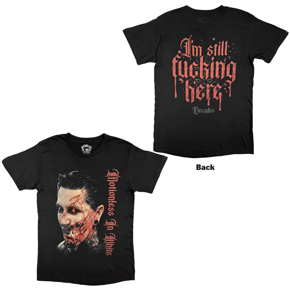 Unisex T-Shirt: Decades (Black) (Back Print)