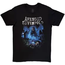 Avenged Sevenfold A7X, Tričko Recurring Nightmare, Unisex, Čierna