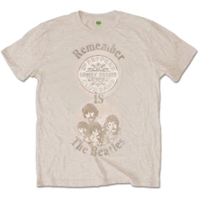 The Beatles, Tričko Remember, Unisex, Natural